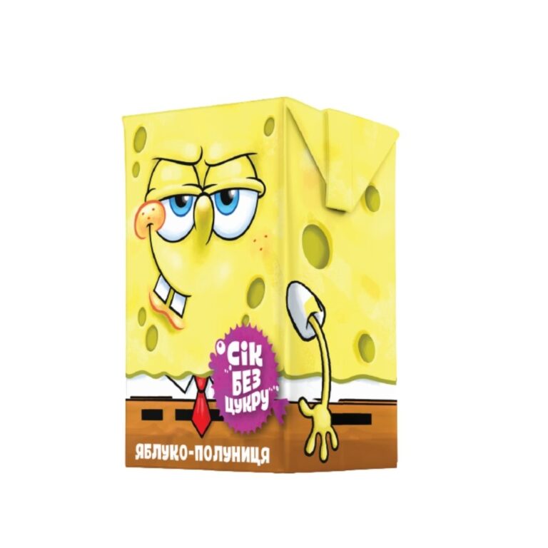 Сік яблуко-полуниця 0,2 л Sponge Bob.
